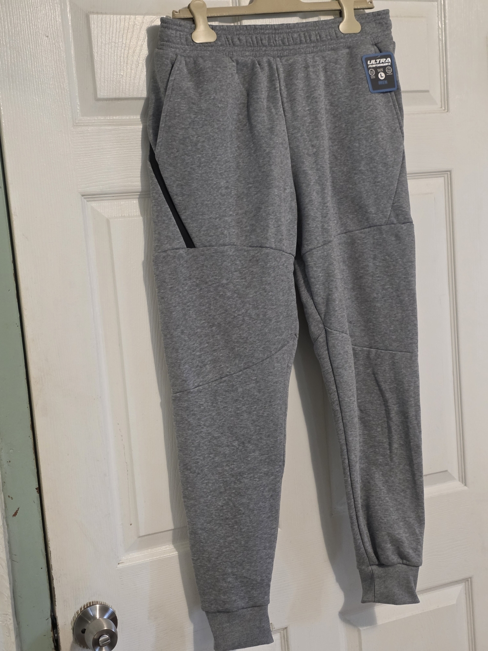 Men's Grey Performance Jogger Sweatpants